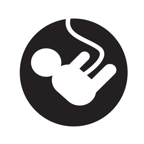 Ícone mulher grávida Ilustração design — Vetor de Stock