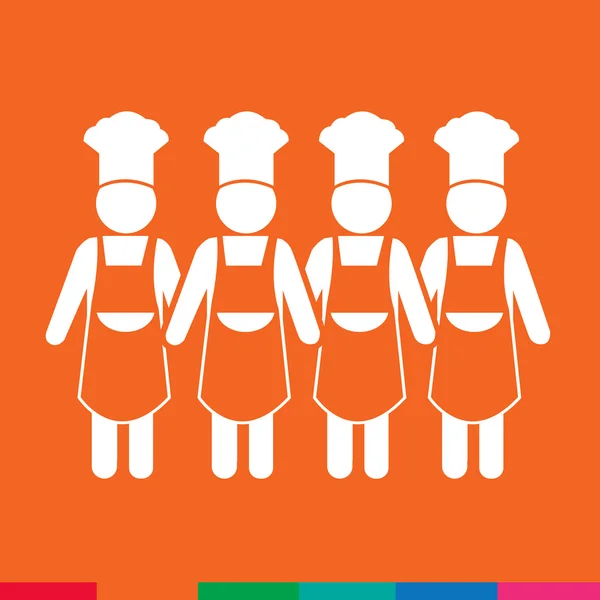 Cocinar Chef people Icono Diseño de ilustración — Archivo Imágenes Vectoriales