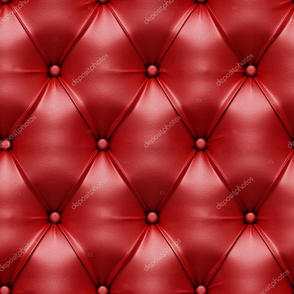 Red Sofa Leather Seamless Texture (Fabric)