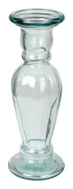 Cam vintage şamdan. Beyaz izole