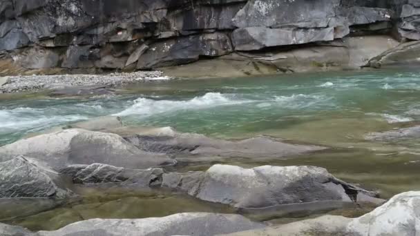 Montaña río paisaje — Vídeo de stock