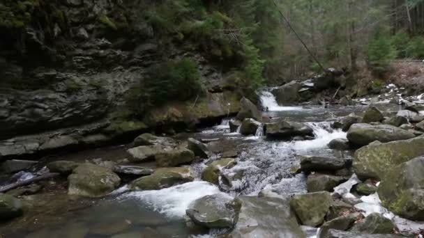 山の川の風景 — ストック動画