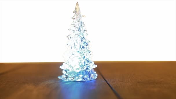 Kerstboom lamp decoratie — Stockvideo