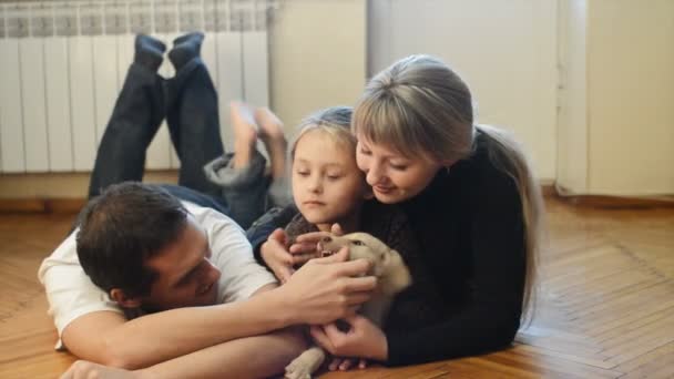 Família brincando com — Vídeo de Stock