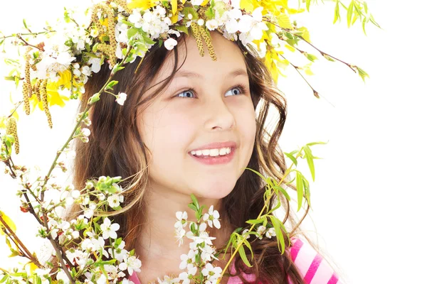 Bambina di primavera — Foto Stock