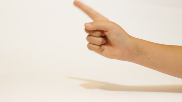 검지 손가락을 가리키 — 비디오