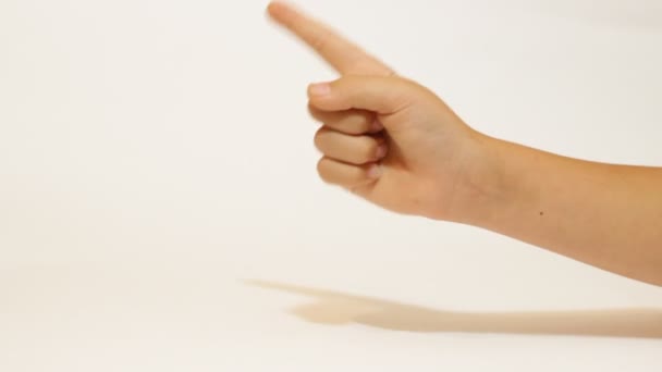 Index Finger pointing — Stock Video