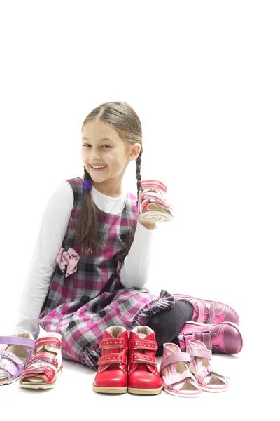 Child and footwear — Stock Photo, Image