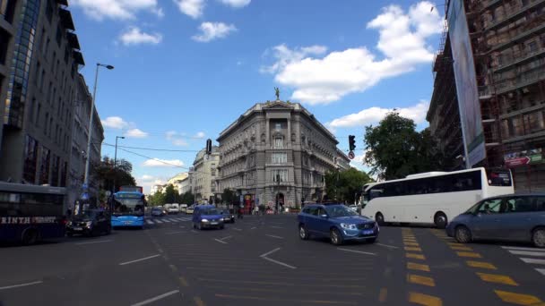 Budapeşte Mimarlık Eski Evler Sokaklar Mahalleler Macaristan Uhd Çekilmiş — Stok video