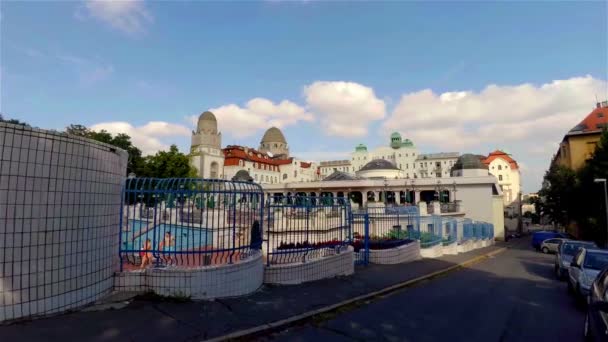温泉浴场是匈牙利传统的温泉浴场 匈牙利 拍于4K Uhd — 图库视频影像