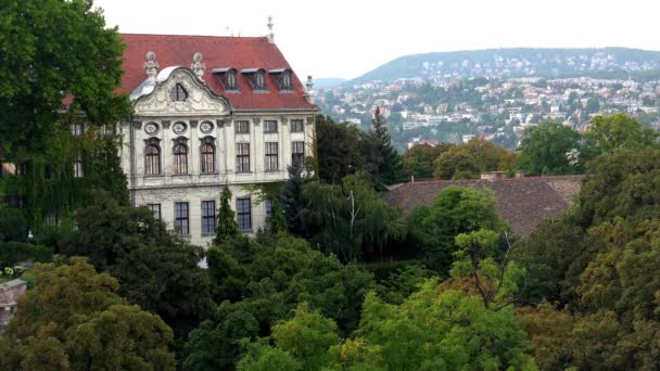 Budapeste Arquitetura Casas Antigas Ruas Bairros Hungria Tiros Uhd — Vídeo de Stock