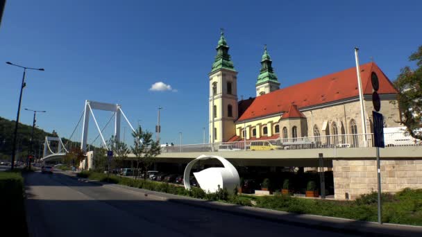 Budapeszt Architektura Stare Domy Ulice Dzielnice Węgry Strzał Uhd — Wideo stockowe