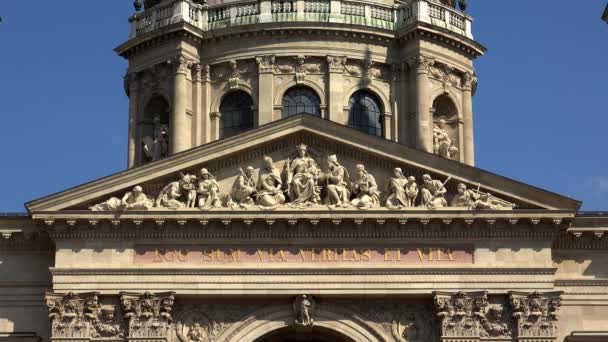 Szent István Bazilika Budapesten Magyarország Lövés Ban Uhd — Stock videók