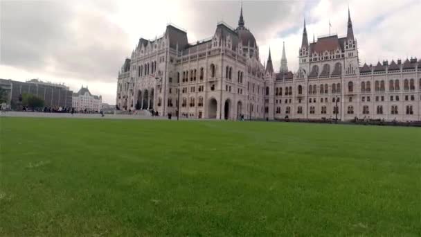 Das Ungarische Parlament Budapest Gedreht Uhd — Stockvideo