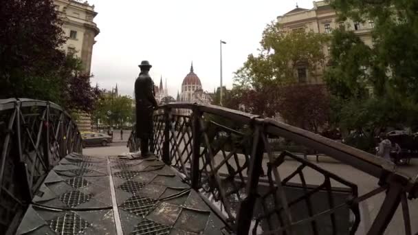 ブダペストのハンガリー議会 Uhdで撮影 — ストック動画
