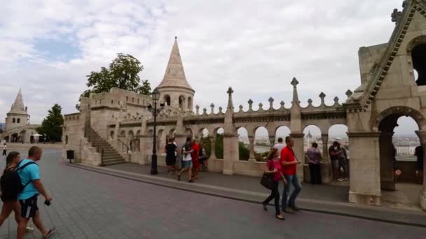 Bastion Des Pêcheurs Budapest Hongrie Tourné Ultra Haute Définition Uhd — Video