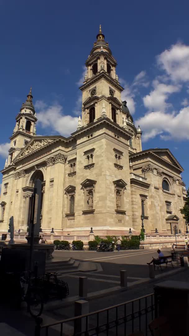 Basilique Saint Étienne Budapest Hongrie Tourné Uhd — Video