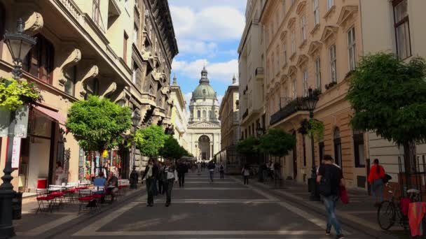 Basilique Saint Étienne Budapest Hongrie Tourné Uhd — Video