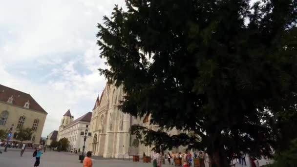 Kostel Matthiase Budapešti Maďarsko Výstřel Uhd — Stock video