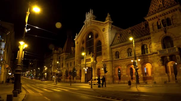 Boedapest Goedenacht Architectuur Oude Huizen Straten Wijken Hongarije Neergeschoten Uhd — Stockvideo