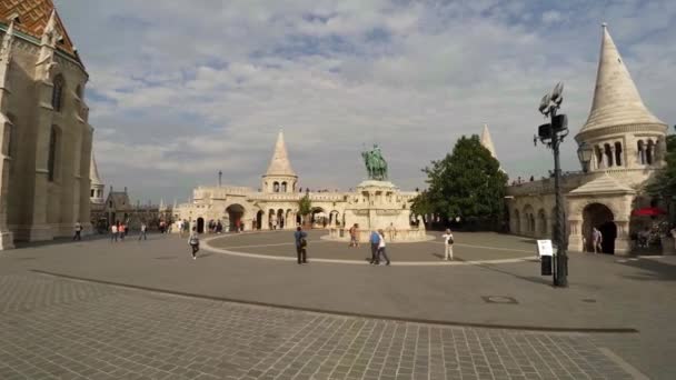 Budapeşte Deki Balıkçı Kalesi Macaristan Ultra Yüksek Çözünürlüklü Uhd — Stok video