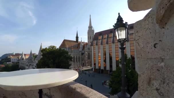 Matthias Kirche Budapest Ungarn Gedreht Uhd — Stockvideo