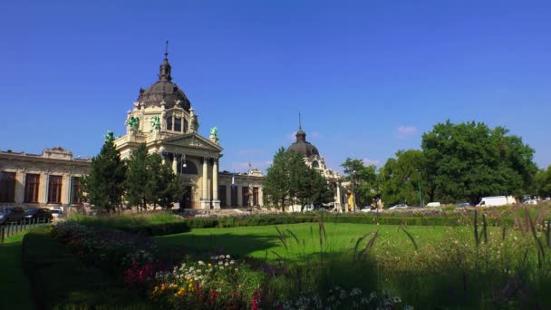 Budapeşte Macaristan Daki Bath Szechenyi Uhd Çekilmiş — Stok video