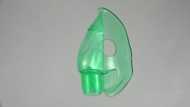 Masker Voor Inhalatie Neergeschoten Uhd — Stockvideo