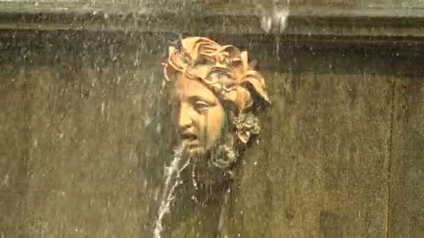 Fuente Cascada Leones Peterhof Fuentes Petrodvorets Disparo Uhd — Vídeos de Stock