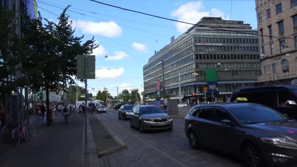 Helsinki Finlande Été 2015 Helsinki Des Vues Dans Les Rues — Video