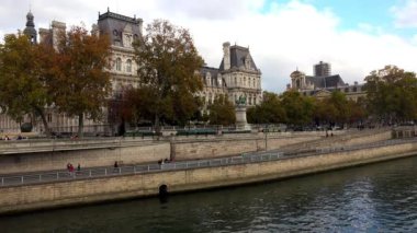 Ville Oteli, Paris Belediye Binası. Fransa. 4K 'da video, UHD