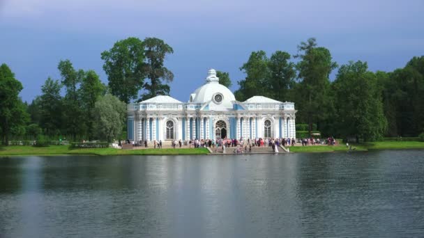 Грот Пушкін Кетрін Парк Цсарське Село Архітектура Пам Ятники Палаци — стокове відео