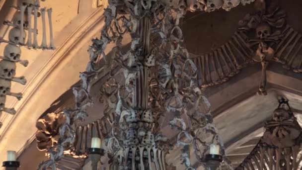 Kutna Hora Tsjechië Juli 2015 Ossuary Kostnice Tsjechië Kutna Hora — Stockvideo