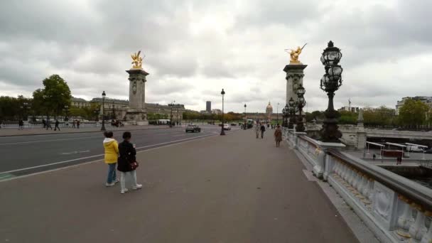 Paris Architecture Attractions Old Houses Streets Neighborhoods Iconic Locations Shot — Stock Video