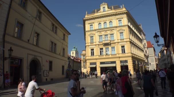 Praga República Checa Verano 2015 Praga Vieja Praga Arquitectura Casas — Vídeos de Stock