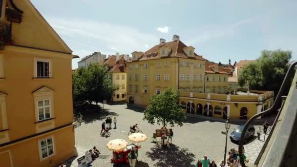 Praga Stara Praga Architektura Stare Domy Ulice Dzielnice Czechy Film — Wideo stockowe