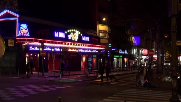 巴黎的夜总会 晚安法国 Uhd视频 — 图库视频影像