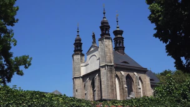 Церква Корова Ossuary Kostnice Czech Republic Kutna Hora Sedlec Відео — стокове відео