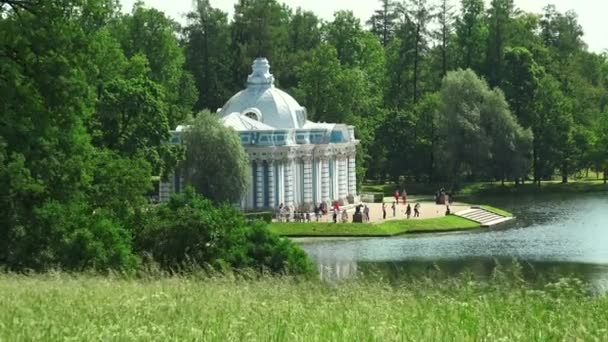 Grotto Pushkin Catherine Park Tsarskoye Selo Arquitectura Los Monumentos Palacios — Vídeos de Stock