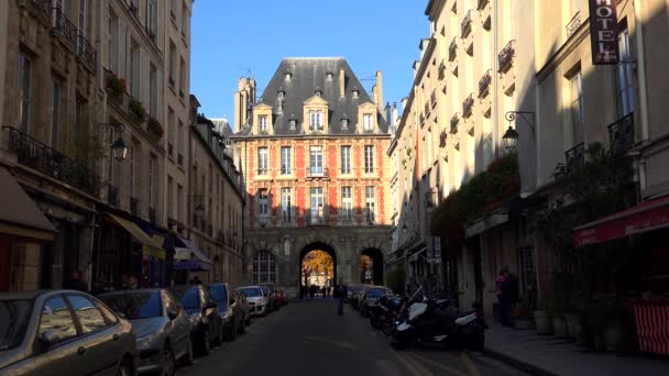 Place Des Vosges Parigi Francia Video Uhd — Video Stock