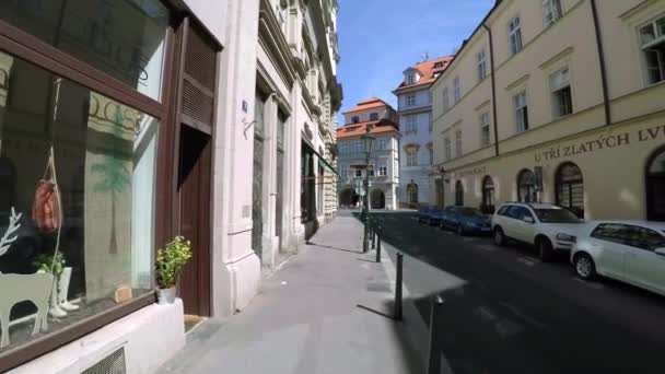 Praga República Checa Verano 2015 Praga Vieja Praga Arquitectura Casas — Vídeo de stock