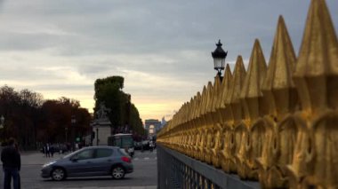 Paris 'te Zafer Takı. Fransa. 4K 'da video, UHD