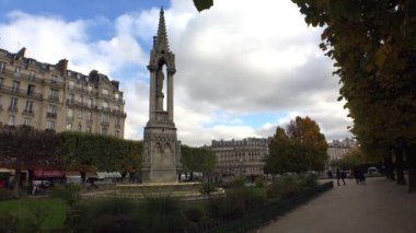 Notre Dame Katedrali Paris. Fransa. 4K, UHD
