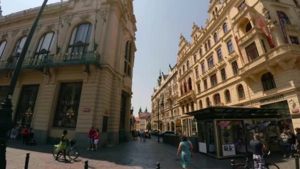 Prague Cseh Köztársaság Összefoglalás 2015 Prága Régi Prága Építészet Régi — Stock videók