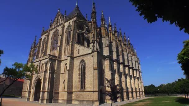 Église Vierge Varvara Barbara Kutna Hora Vidéo Uhd — Video