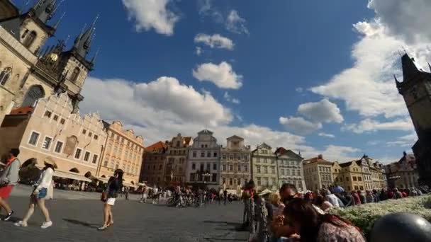 Prag Tschechische Republik Sommer 2015 Der Altstädter Ring Prag Tschechien — Stockvideo