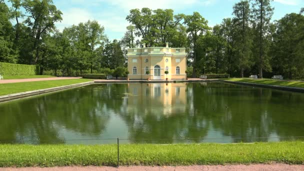 Horní Lázně Pushkin Catherine Park Carskoye Selo Architektura Památky Paláce — Stock video