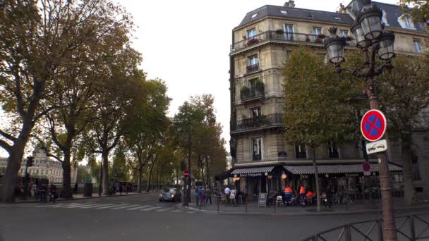 Acogedor Café Corazón París Video Uhd — Vídeo de stock