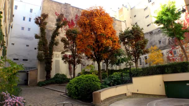 Paris Arquitetura Atrações Casas Antigas Ruas Bairros Localizações Icónicas Tiros — Vídeo de Stock