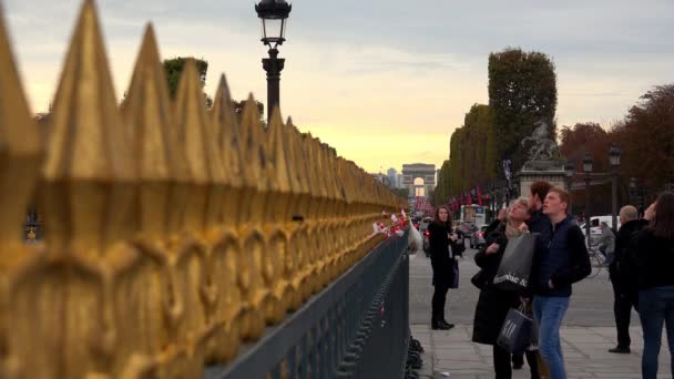 Paris Architecture Attractions Old Houses Streets Neighborhoods Iconic Locations Shot — Stock Video